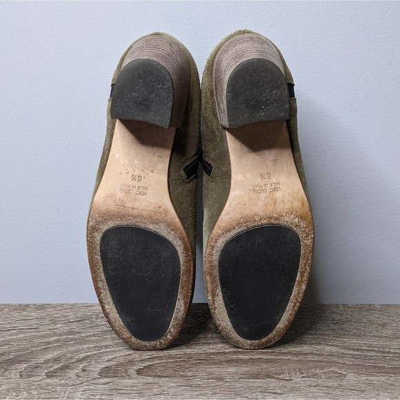 AQUATALIA • Suede Army Green Ankle Boots Sz 6.5 - Picture 5 of 7